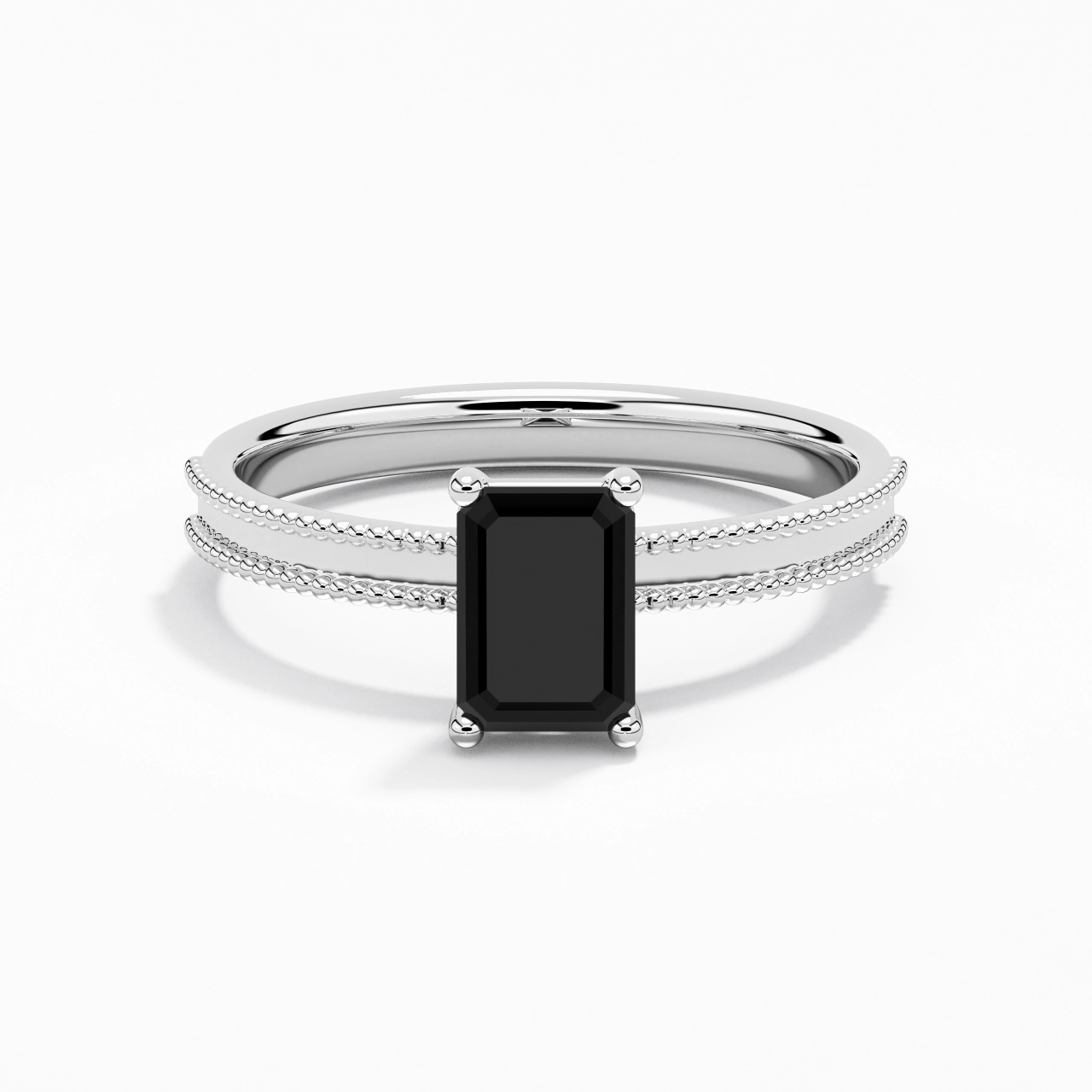 1.00ct Cubic Zirconia Engagement Ring 925 Sterling Silver
