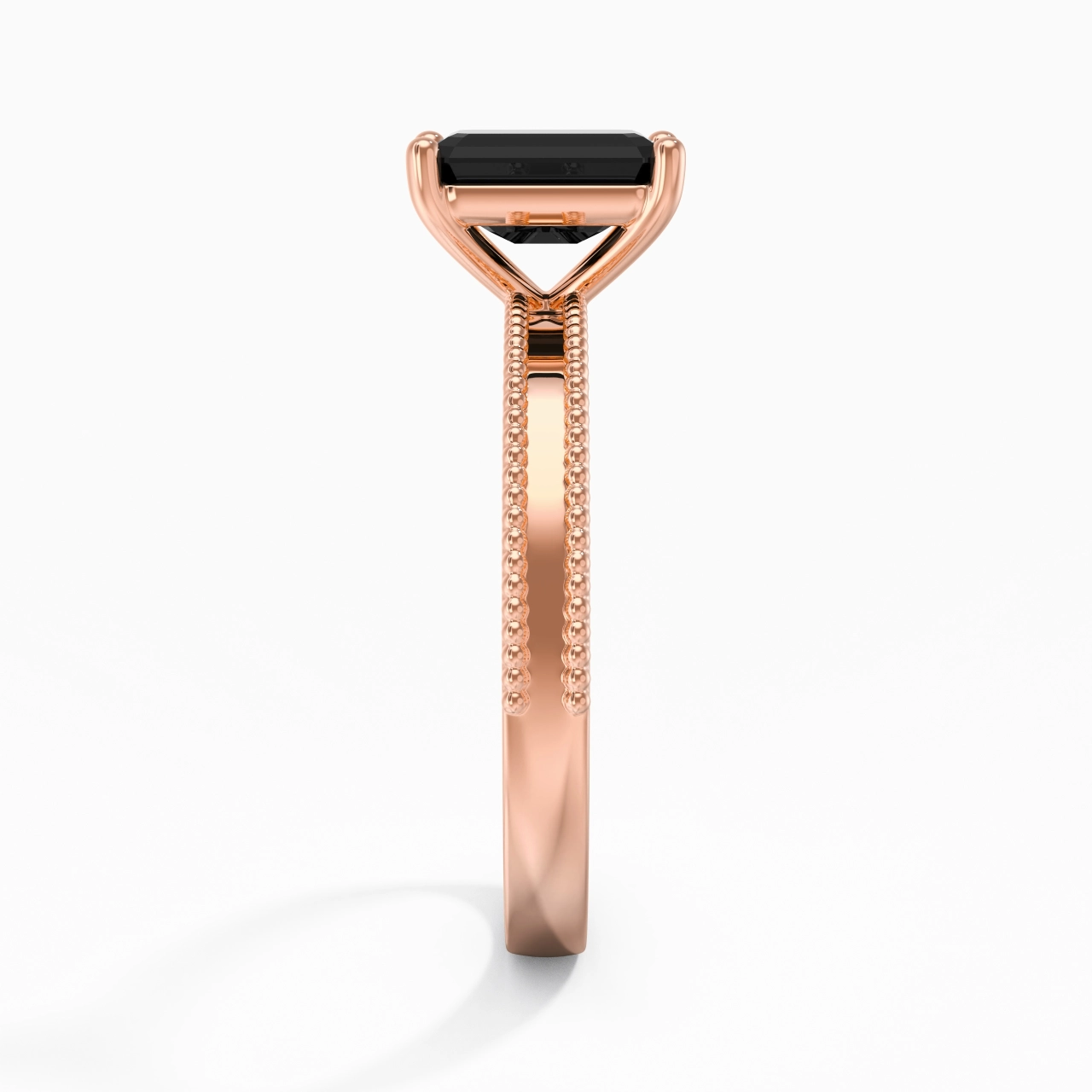 1.00ct Circonio cúbico Anillo de Compromiso Plata esterlina 925