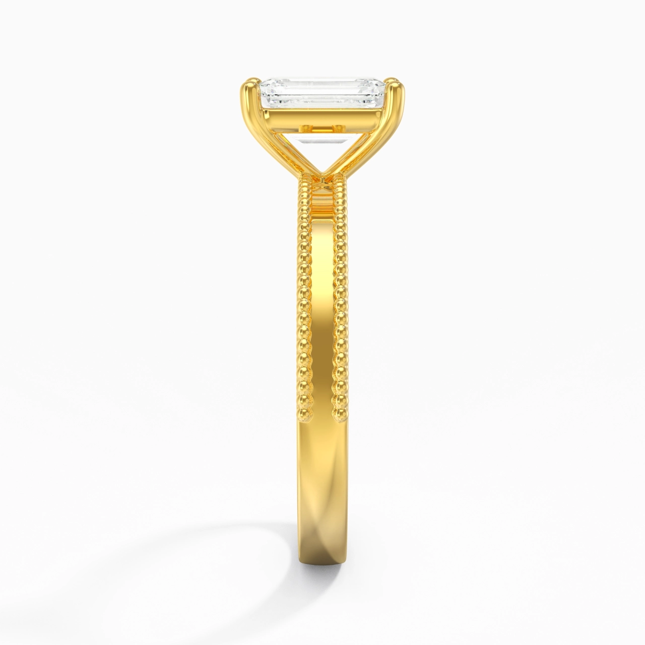 1.00ct Moissanite Engagement Ring 925 Sterling Silver