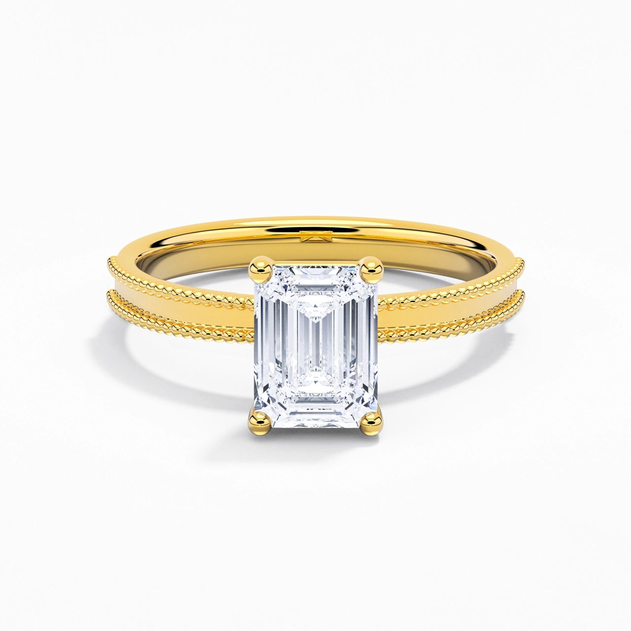2.00ct Moissanite Bague de fiançailles Or 18 carats