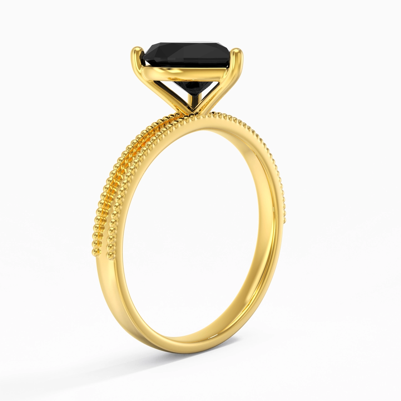 1.50ct Zircon cubique Bague de fiançailles Argent sterling 925