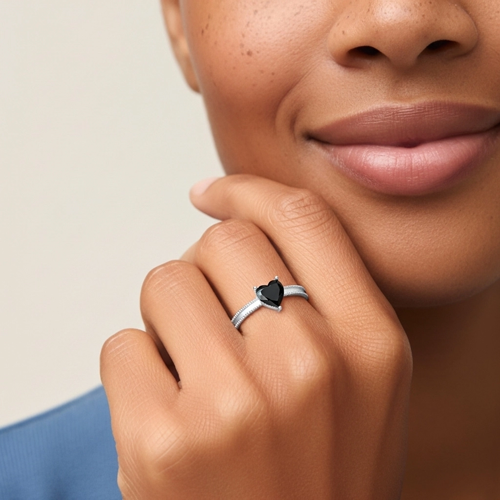 1.00ct Cubic Zirconia Engagement Ring 925 Sterling Silver