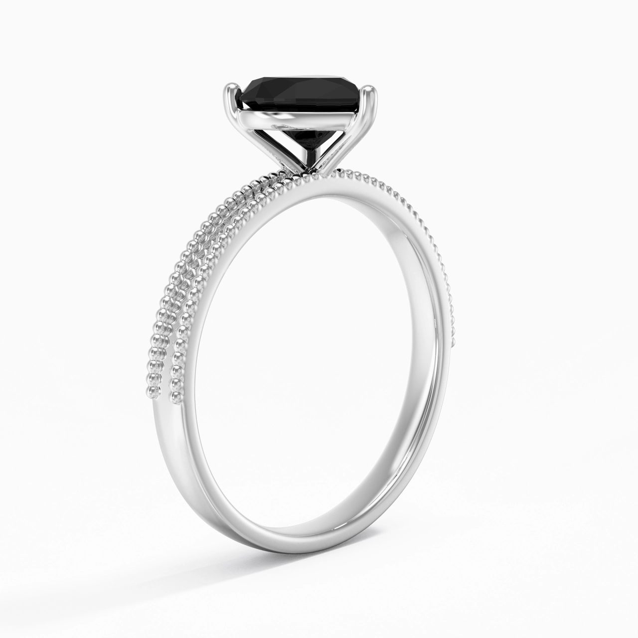 1.00ct Cubic Zirconia Engagement Ring 925 Sterling Silver