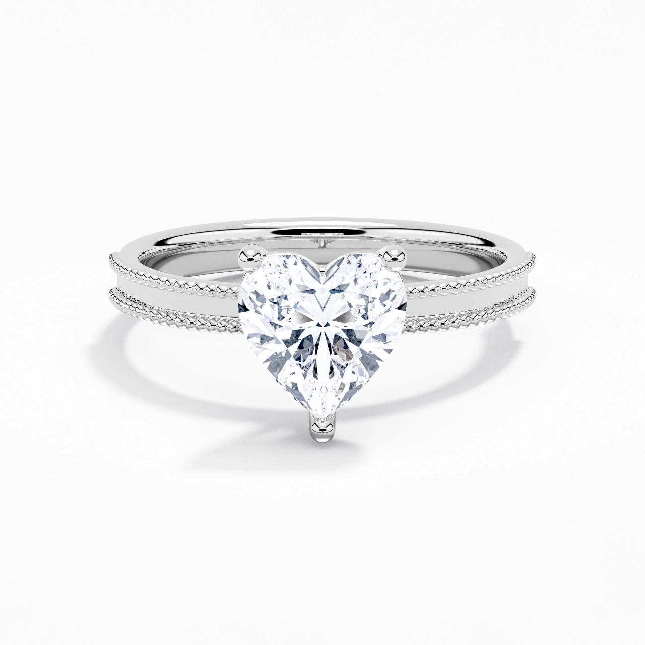 2.00ct Moissanite Engagement Ring 925 Sterling Silver