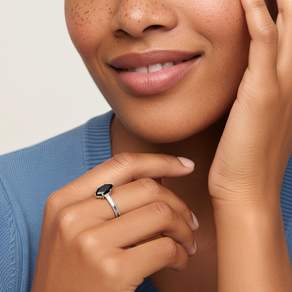 1.00ct Cubic Zirconia Engagement Ring 925 Sterling Silver