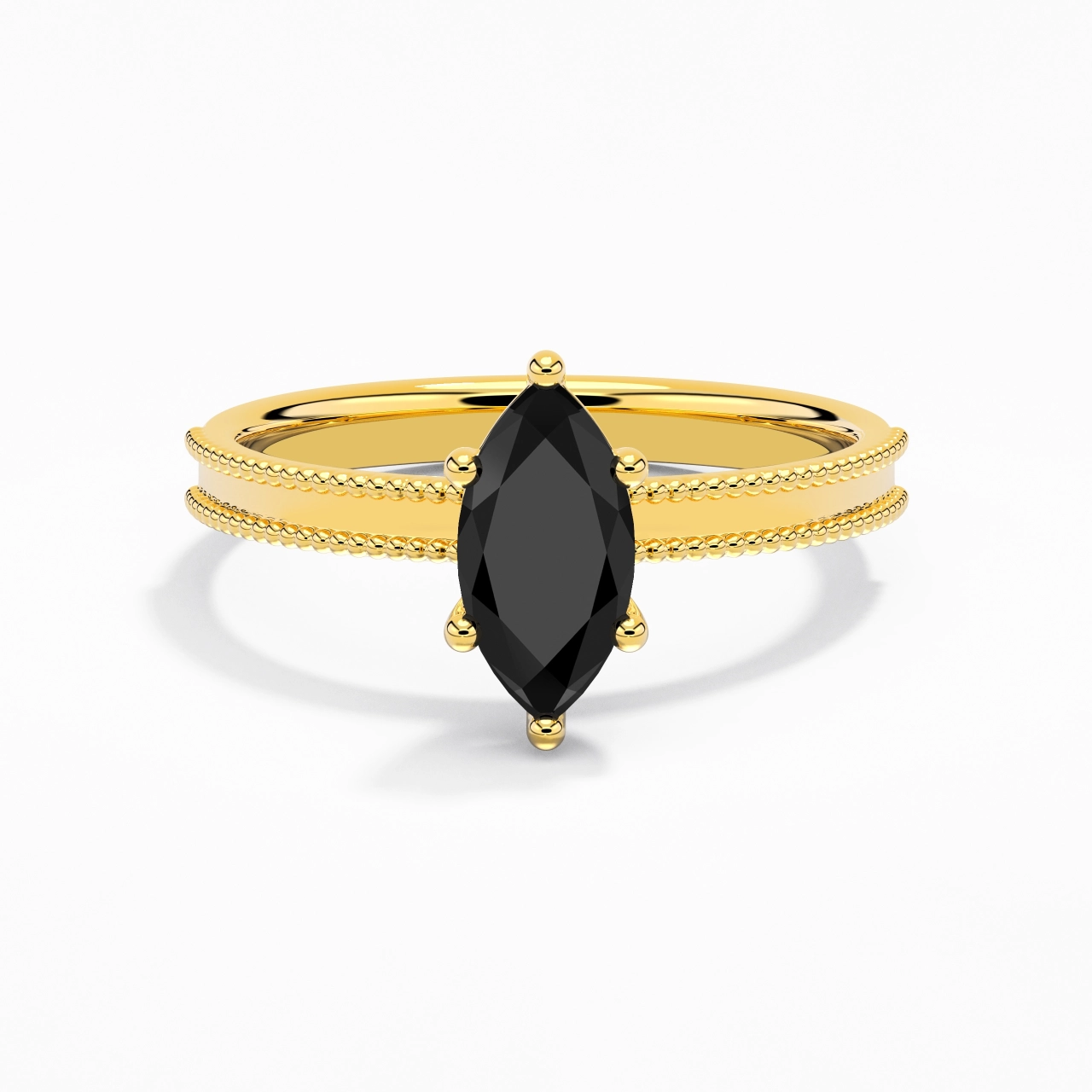 1.00ct Zircon cubique Bague de fiançailles Argent sterling 925