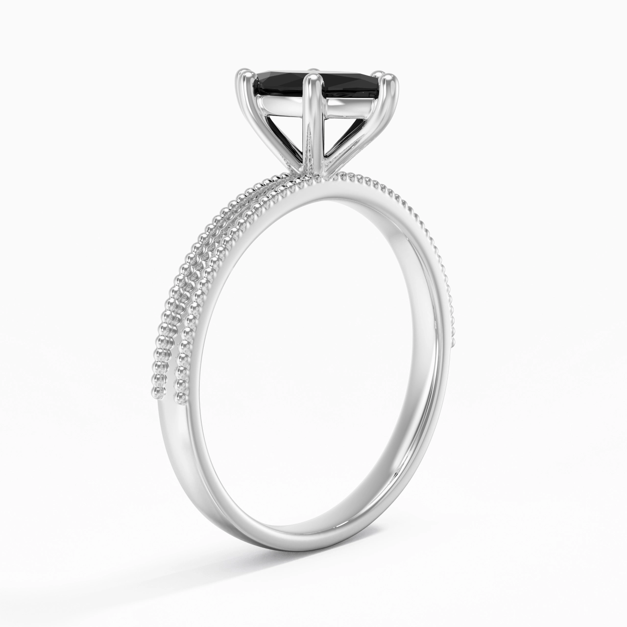 1.00ct Cubic Zirconia Engagement Ring 925 Sterling Silver