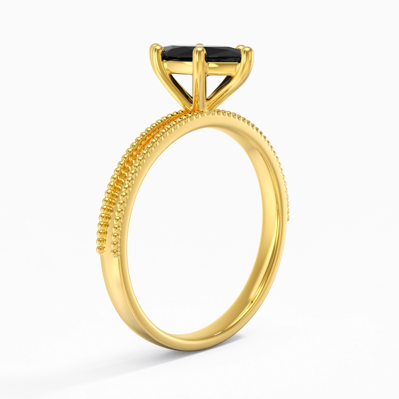 1.00ct Zircon cubique Bague de fiançailles Argent sterling 925