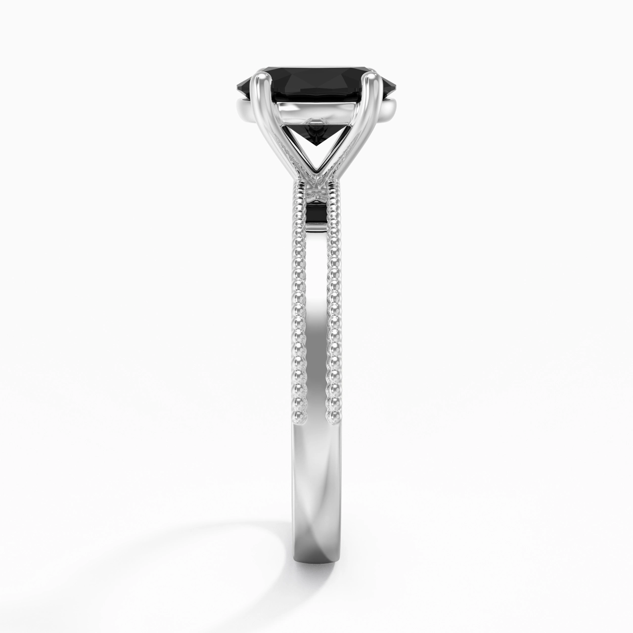 1.50ct Zircon cubique Bague de fiançailles Argent sterling 925