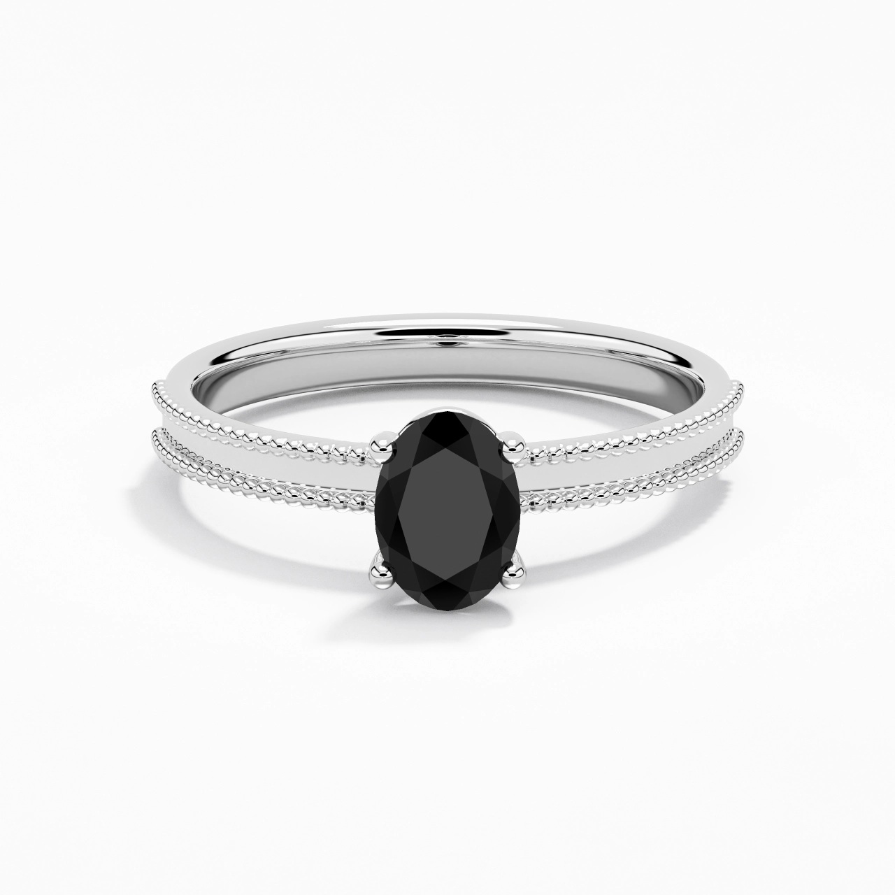 1.00ct Cubic Zirconia Engagement Ring 925 Sterling Silver