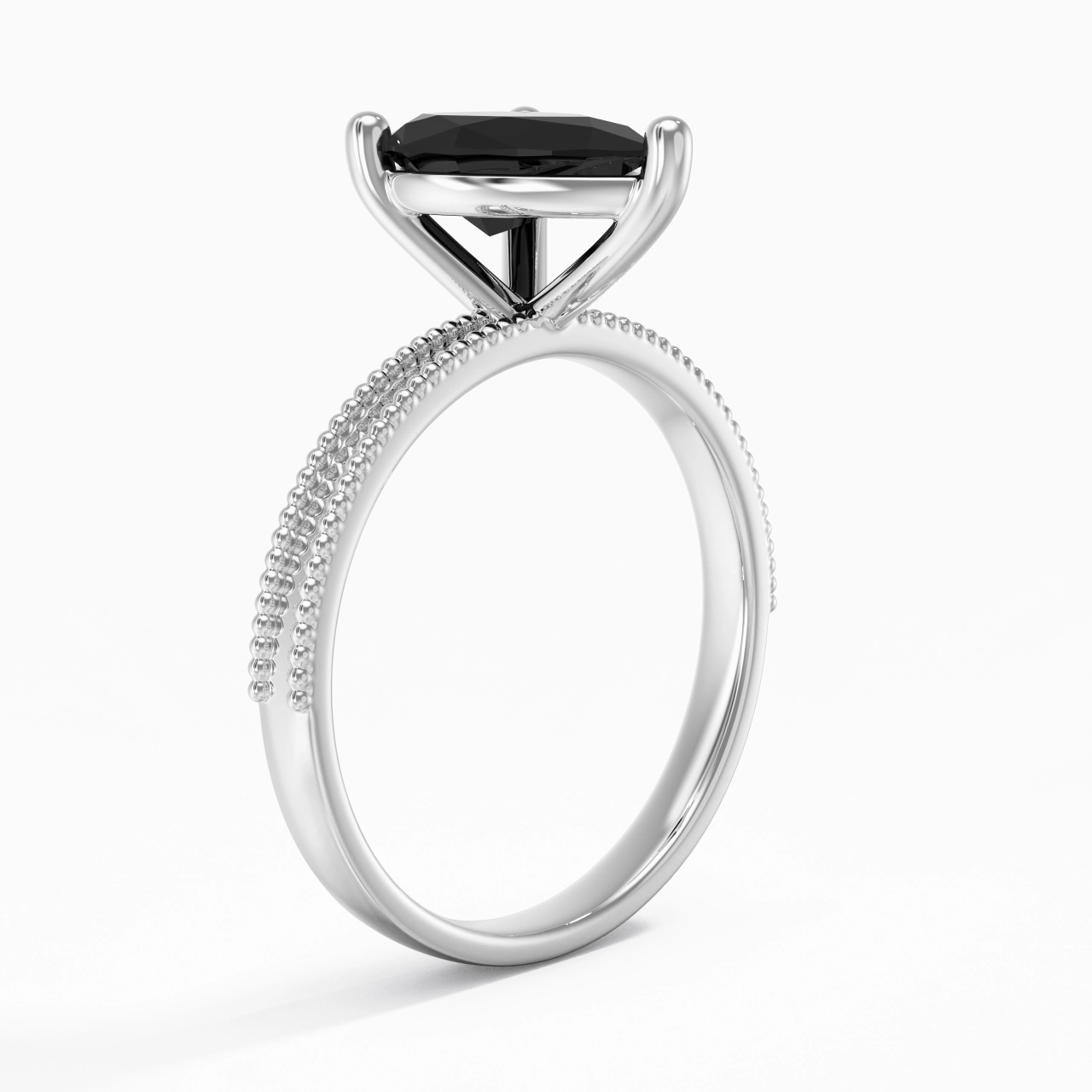 2.00ct Zircon cubique Bague de fiançailles Argent sterling 925