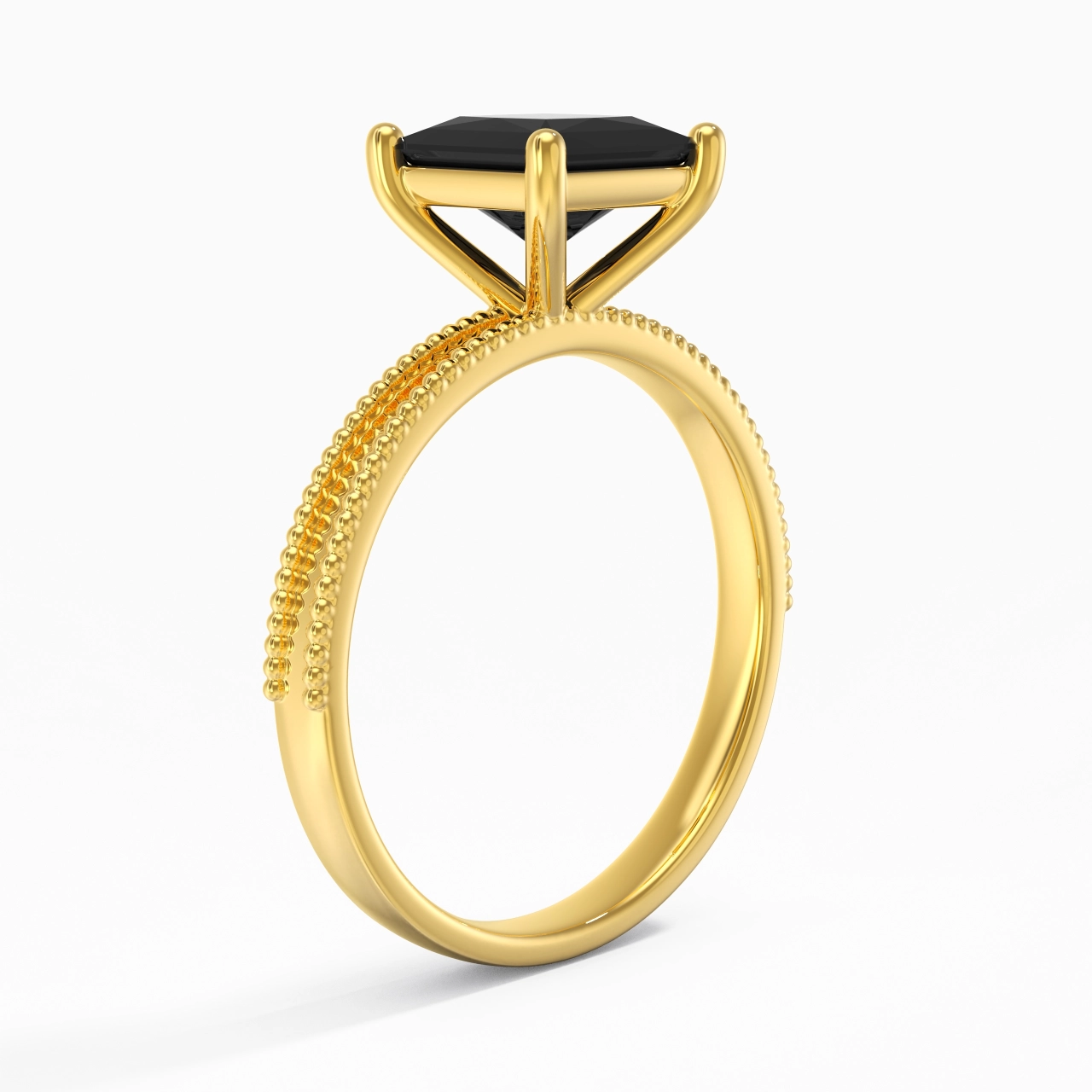 1.50ct Zircon cubique Bague de fiançailles Argent sterling 925