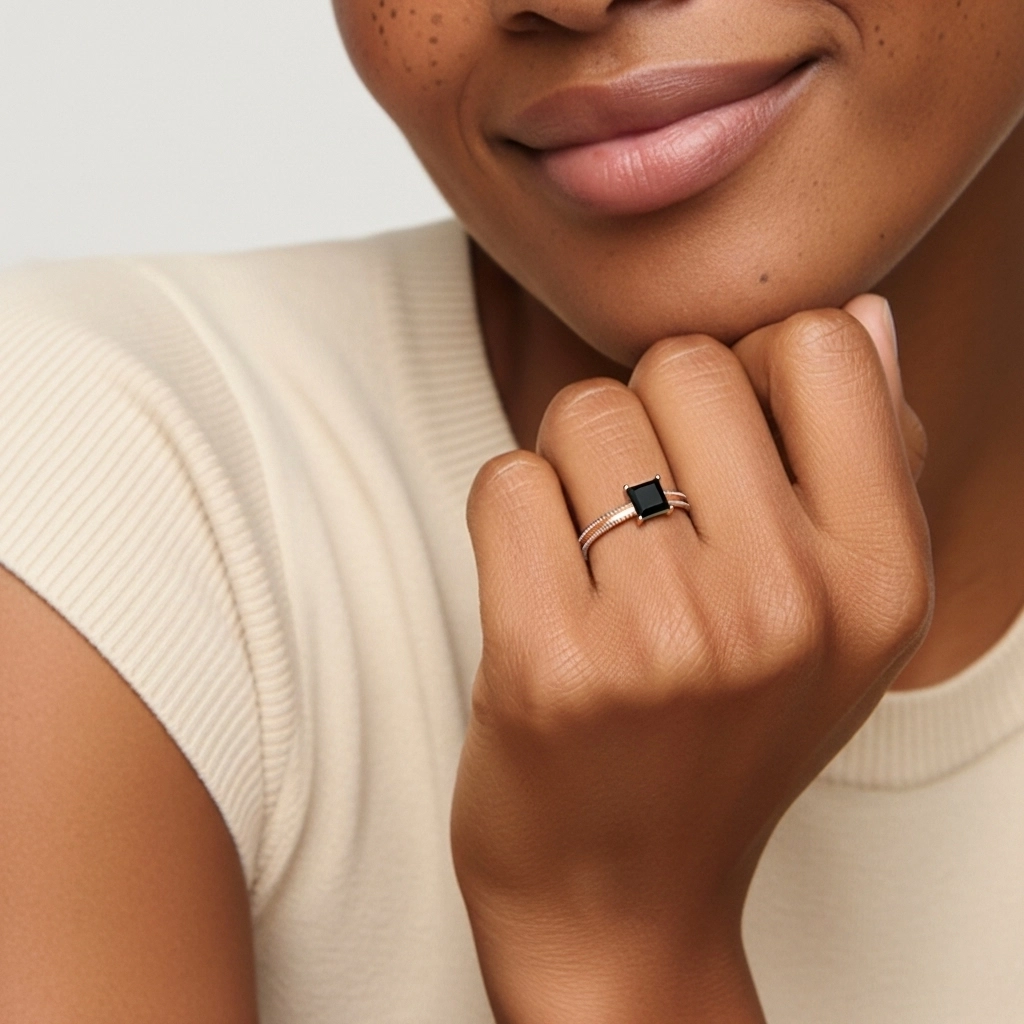 1.00ct Cubic Zirconia Engagement Ring 925 Sterling Silver