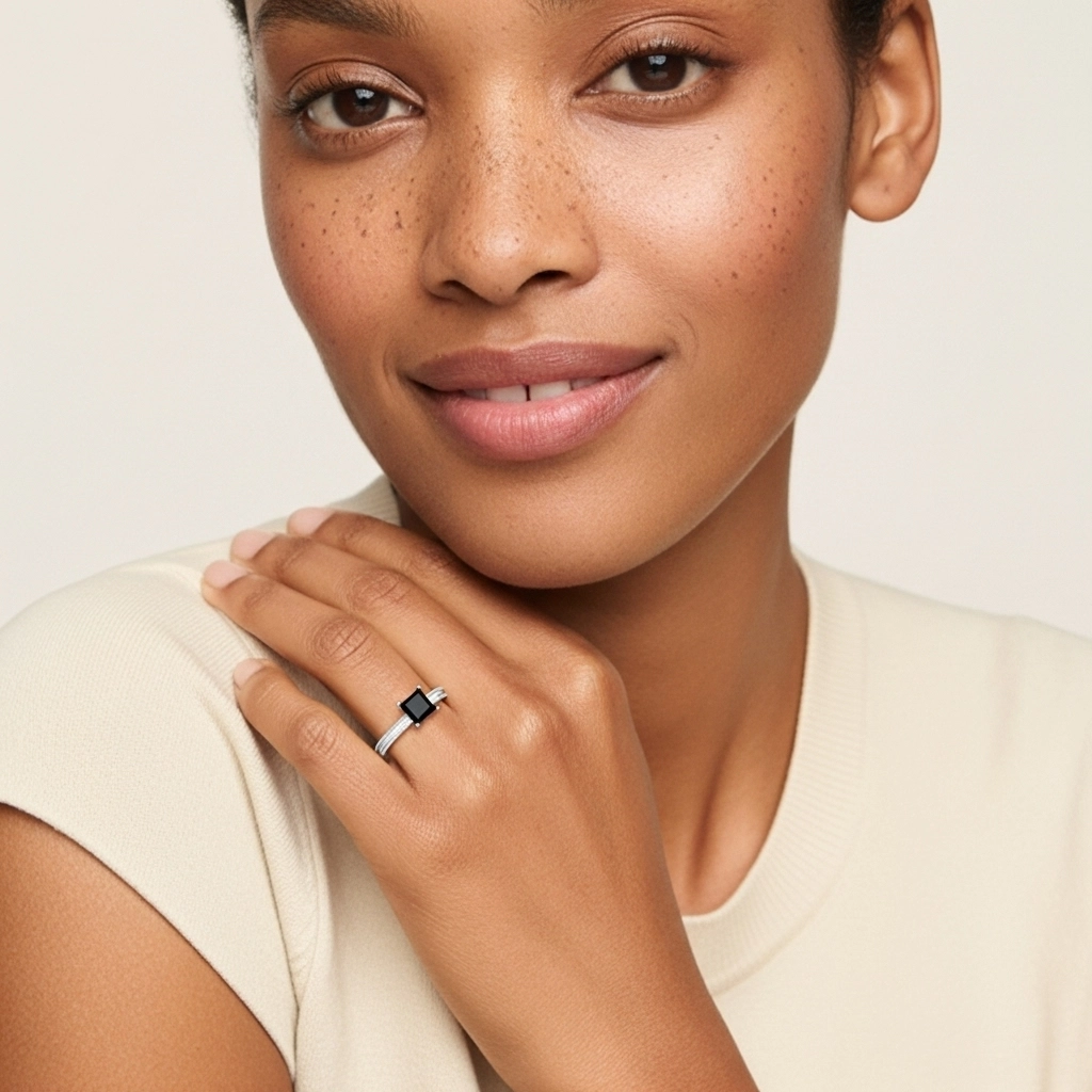 1.00ct Cubic Zirconia Engagement Ring 925 Sterling Silver