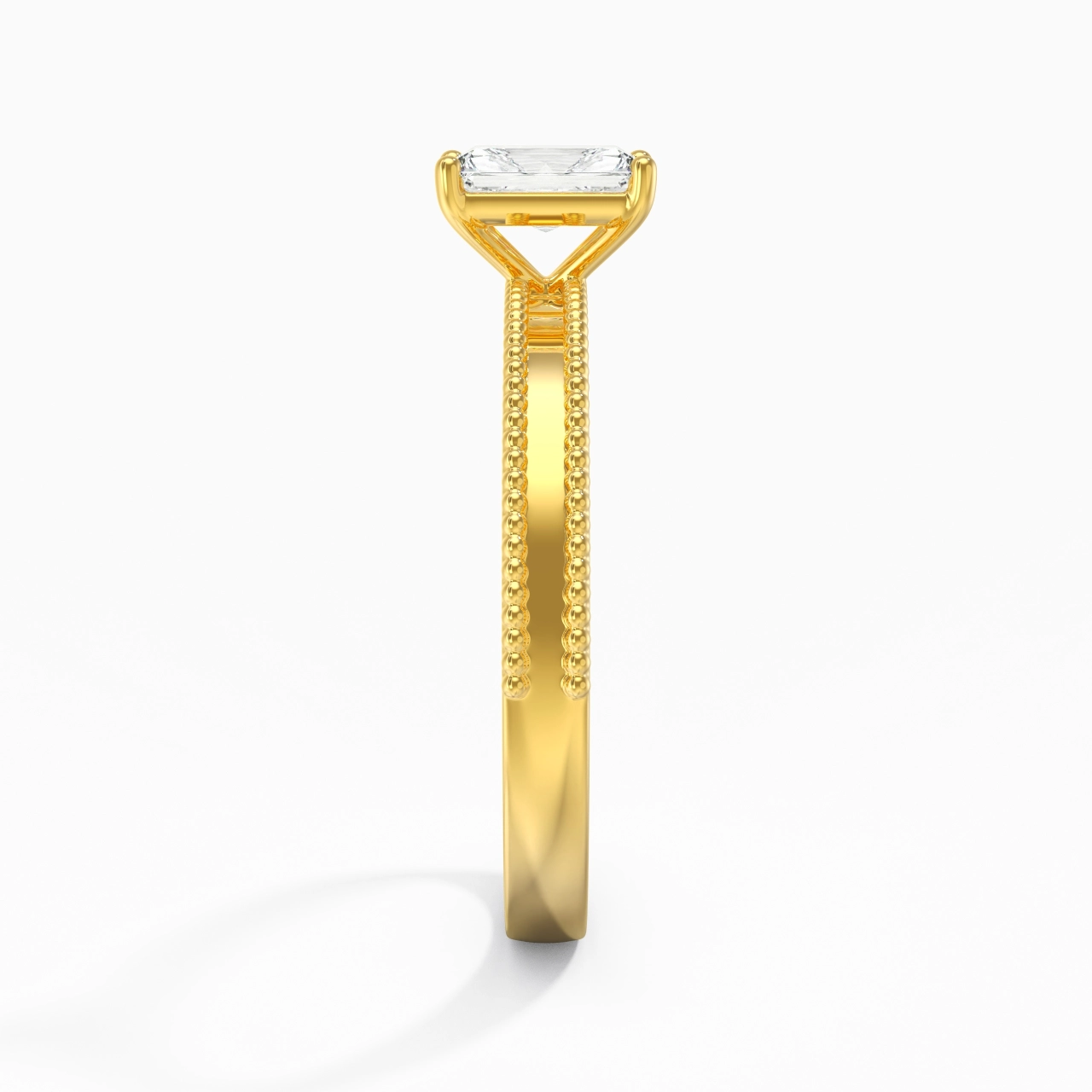 0.80ct Moissanite Engagement Ring 925 Sterling Silver