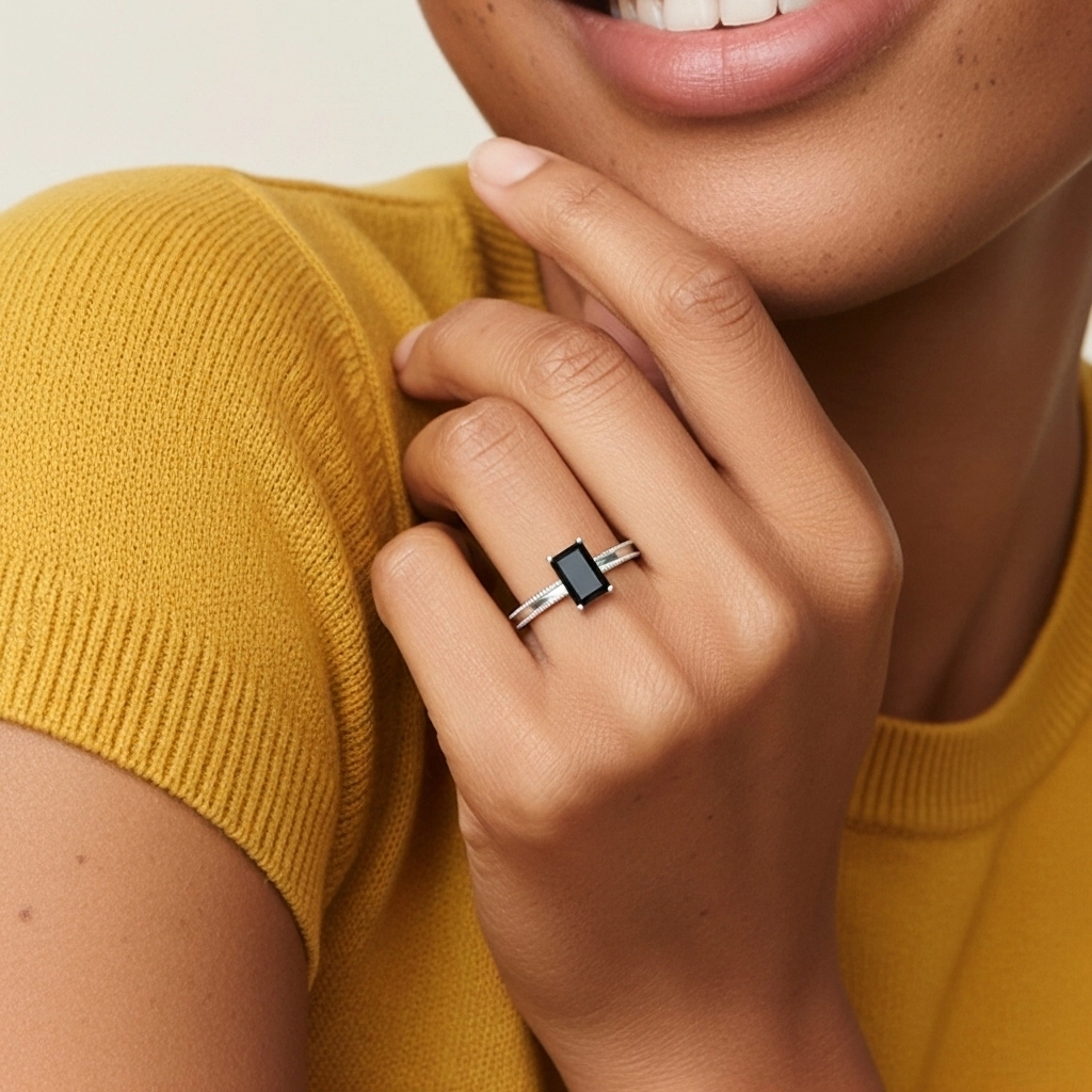 1.00ct Cubic Zirconia Engagement Ring 925 Sterling Silver