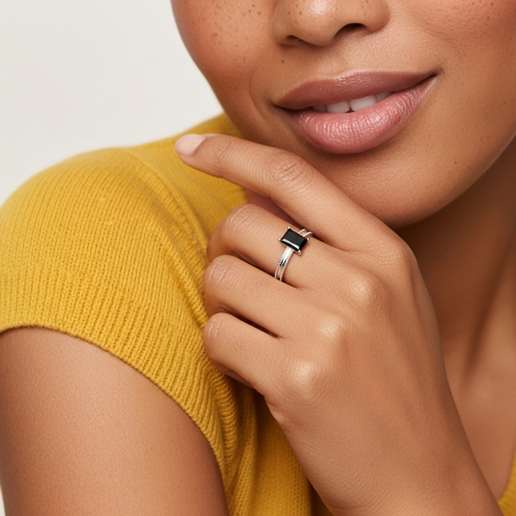 1.00ct Cubic Zirconia Engagement Ring 925 Sterling Silver