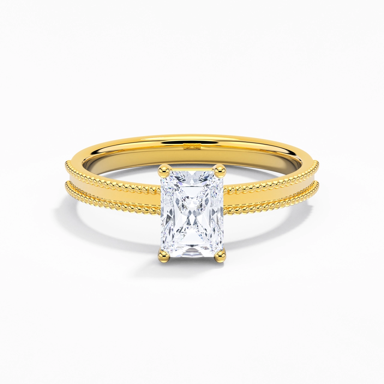 1.00ct Moissanite Bague de fiançailles Or 18 carats