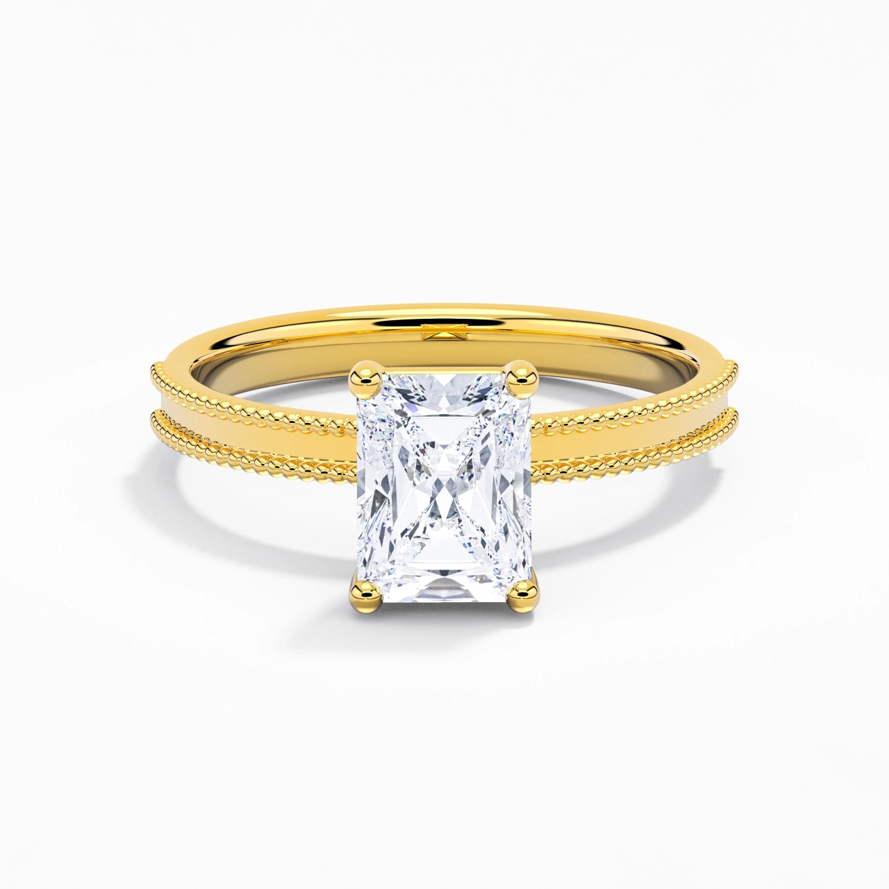 2.00ct Moissanite Bague de fiançailles Or 18 carats