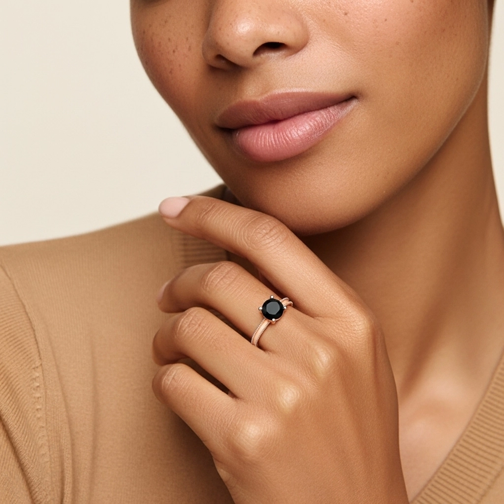 1.00ct Cubic Zirconia Engagement Ring 925 Sterling Silver