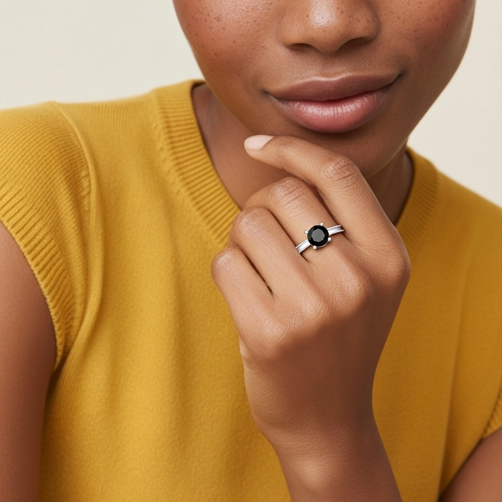 1.00ct Cubic Zirconia Engagement Ring 925 Sterling Silver