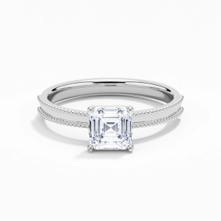 1.00ct Moissanite Bague de fiançailles Argent sterling 925