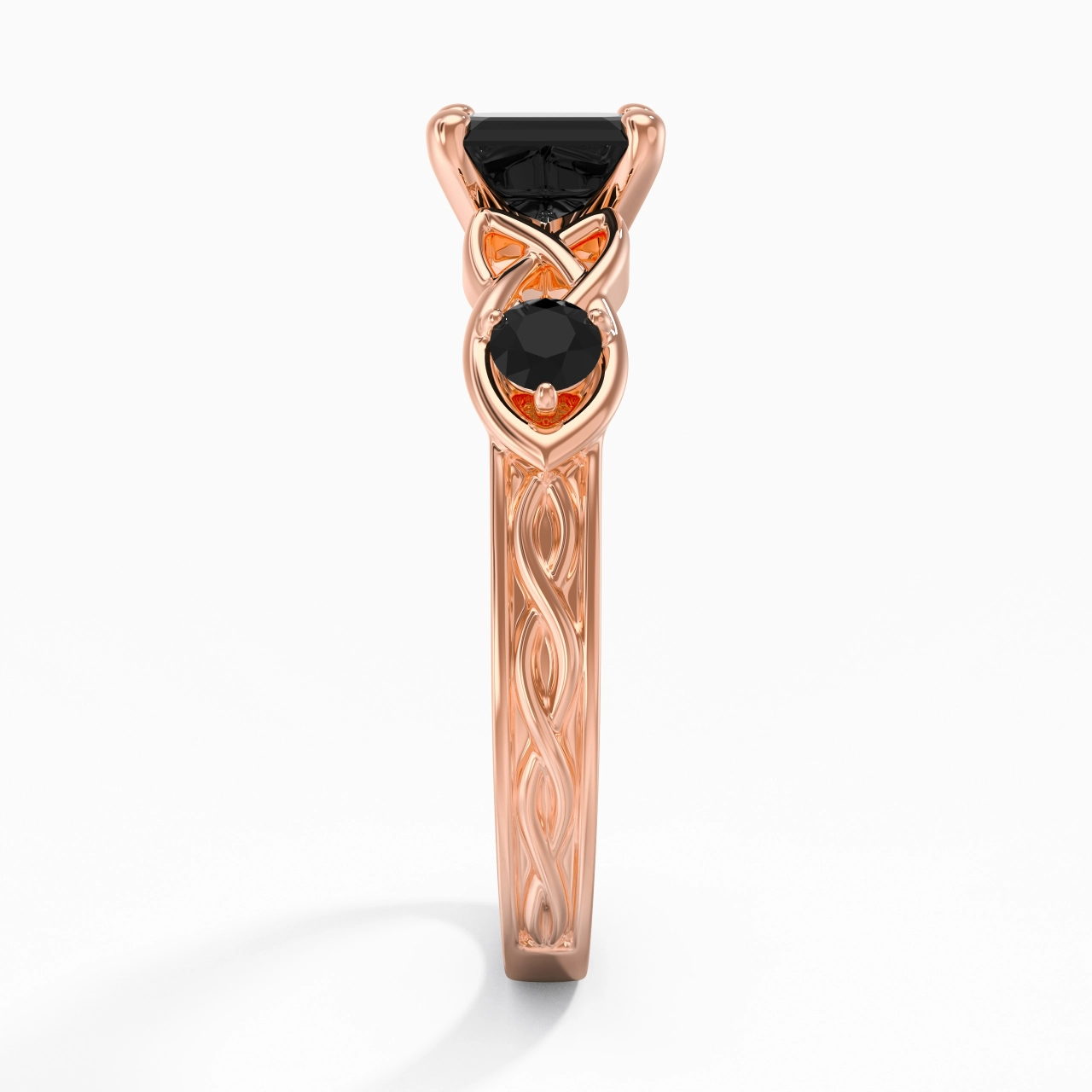 Vintage Unique Asscher 1.50ct Cubic Zirconia Engagement Ring