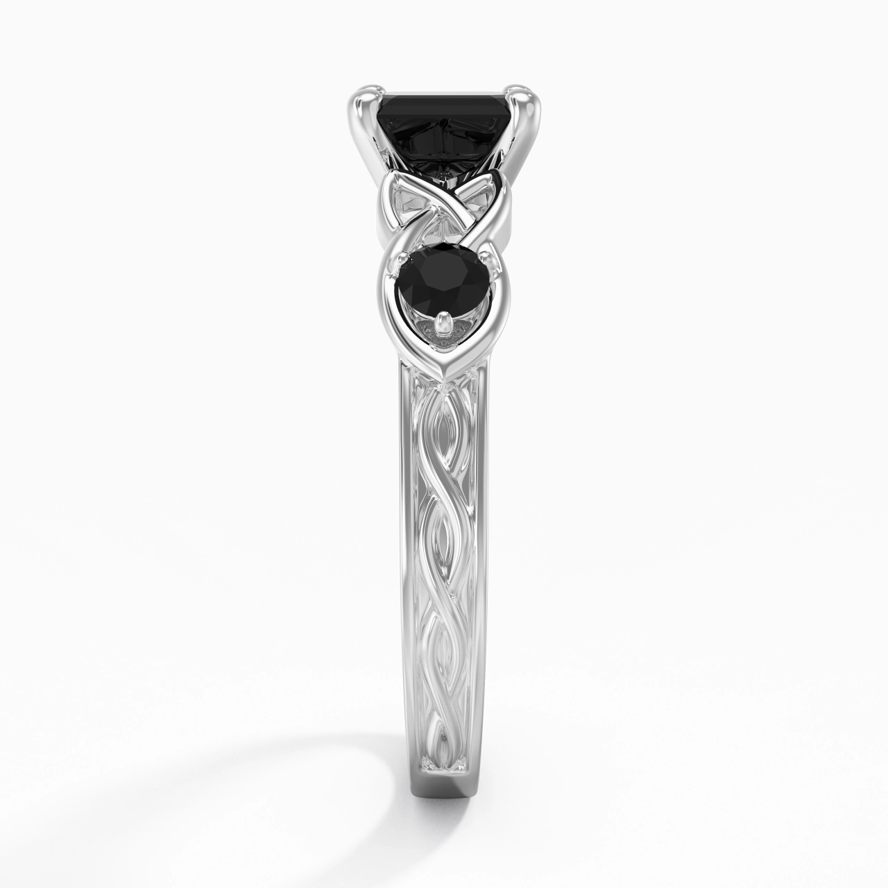 Vintage Unique Asscher 1.50ct Cubic Zirconia Engagement Ring