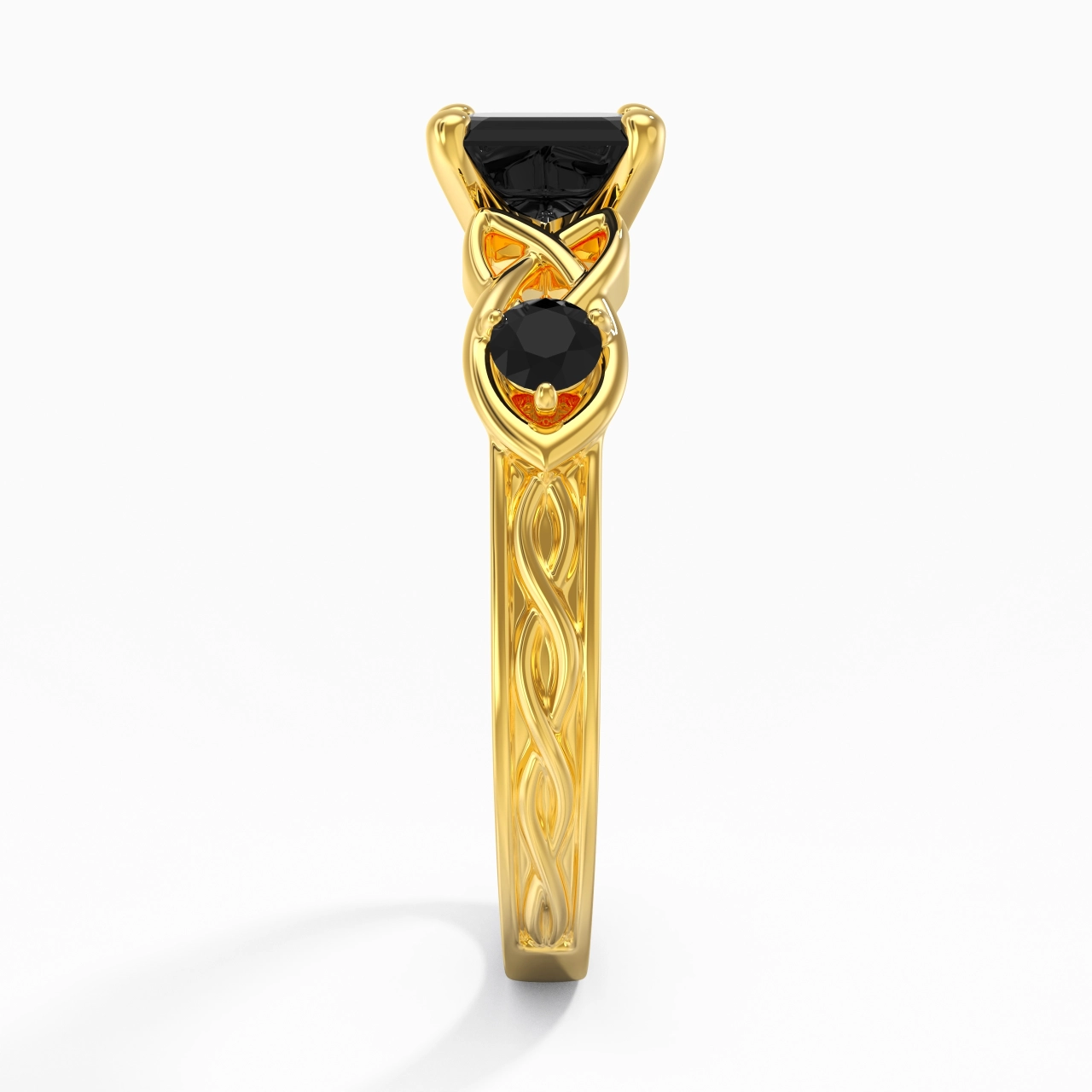 Vintage Unique Asscher 1.50ct Cubic Zirconia Engagement Ring