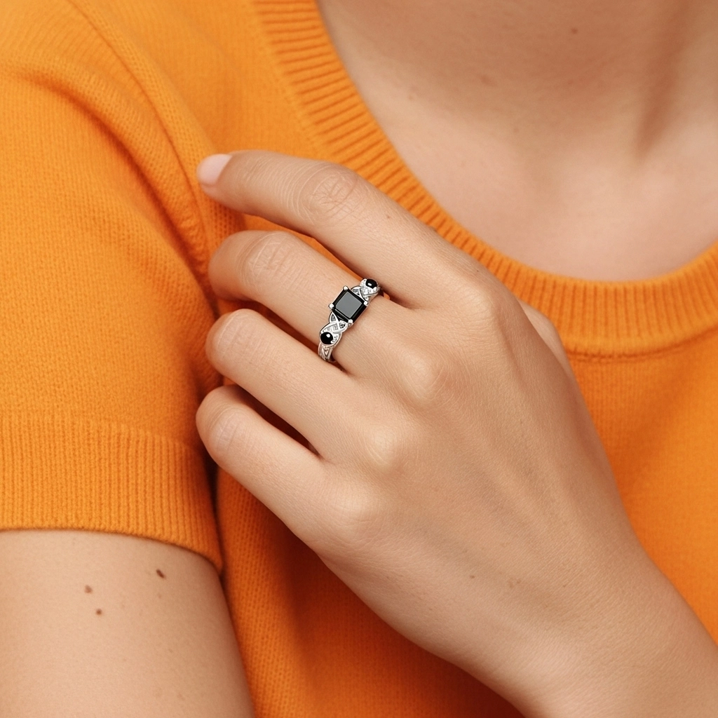 Vintage Unique Asscher 2.00ct Cubic Zirconia Engagement Ring