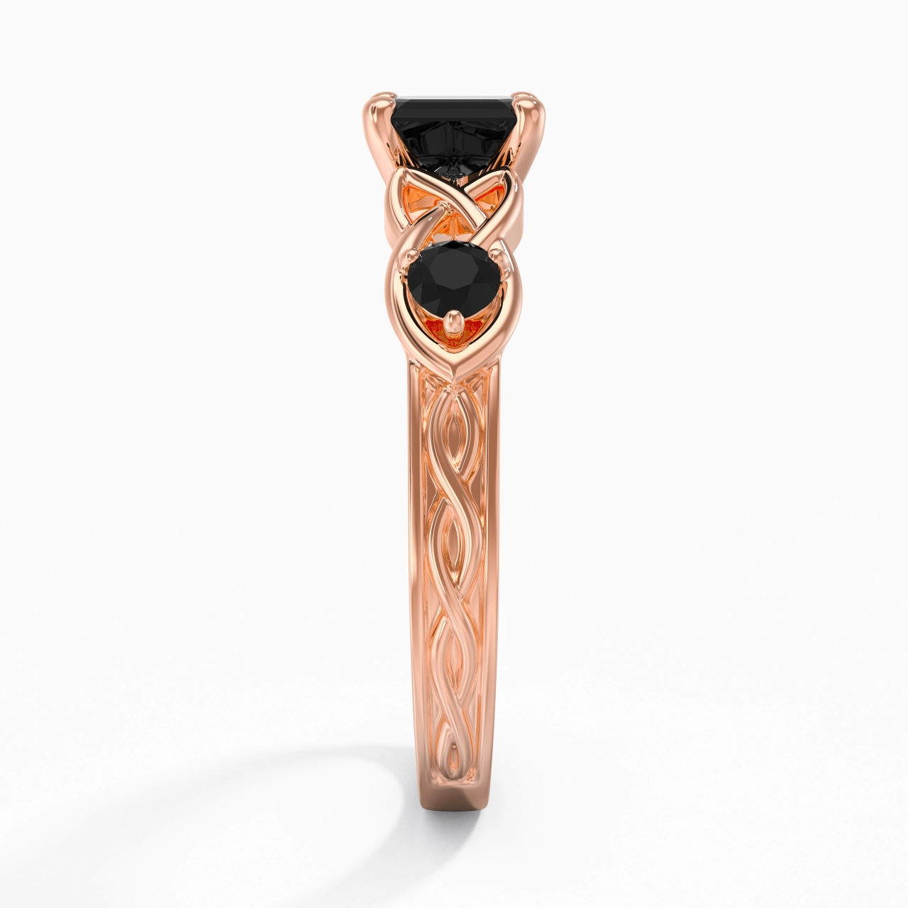 Vintage Unique Asscher 1.00ct Cubic Zirconia Engagement Ring