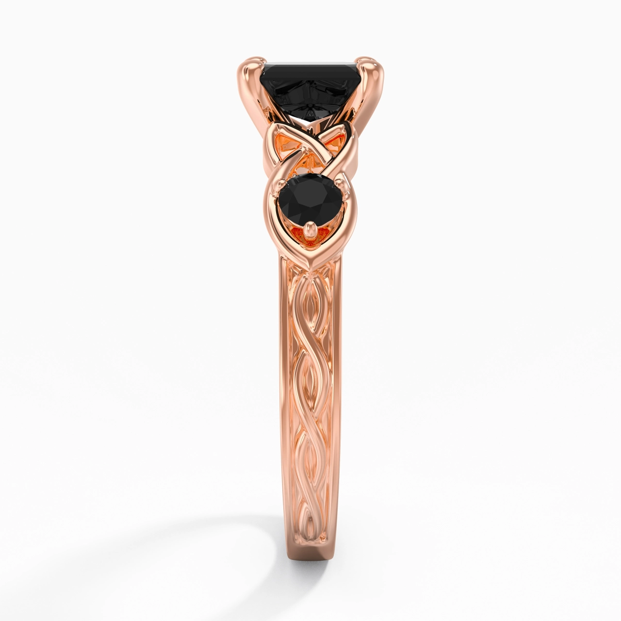 Vintage Unique Asscher 2.00ct Cubic Zirconia Engagement Ring