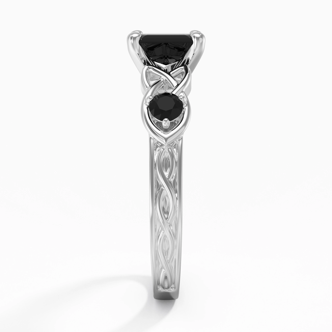 Vintage Unique Asscher 2.00ct Cubic Zirconia Engagement Ring