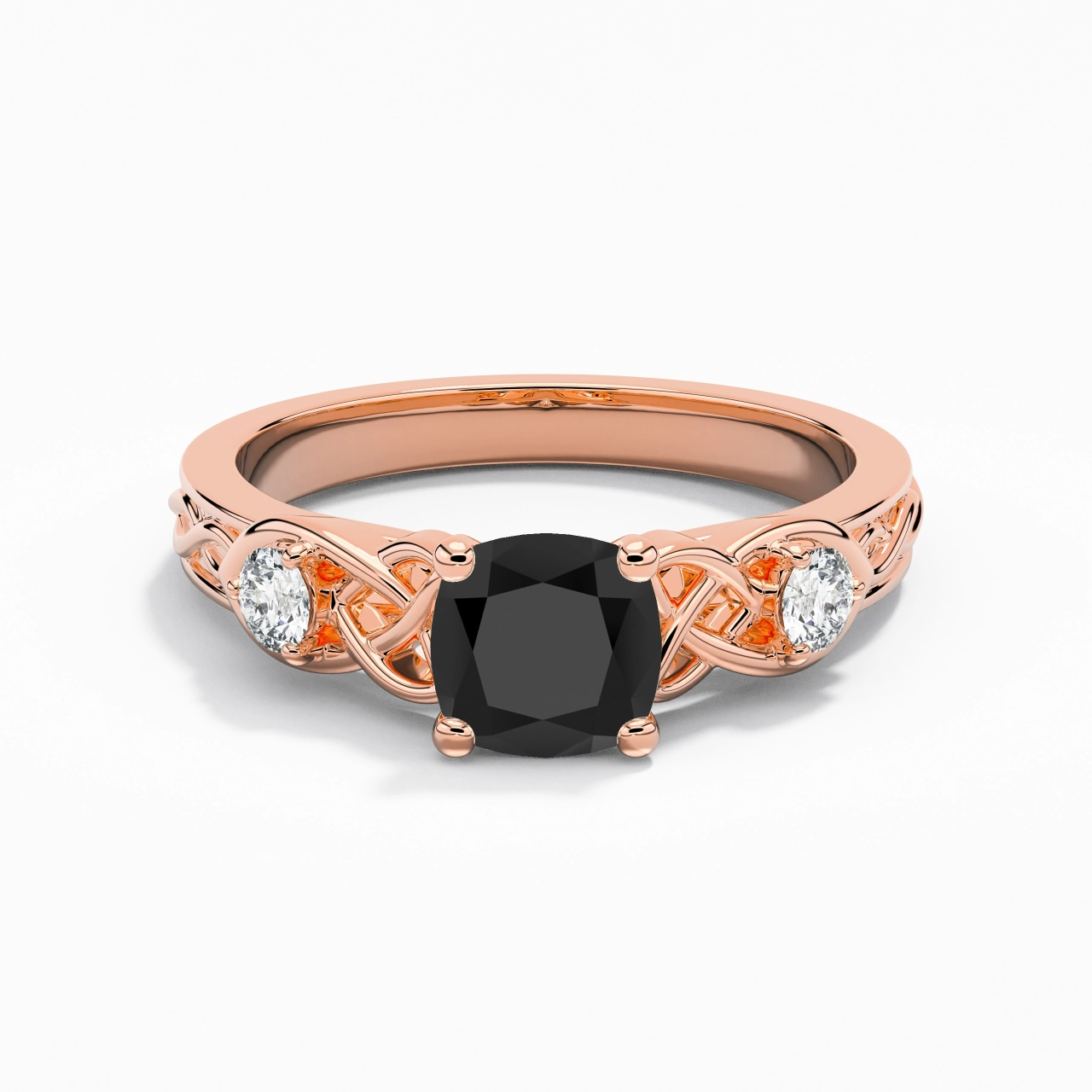 Vintage Unique Cushion 1.50ct Cubic Zirconia Engagement Ring