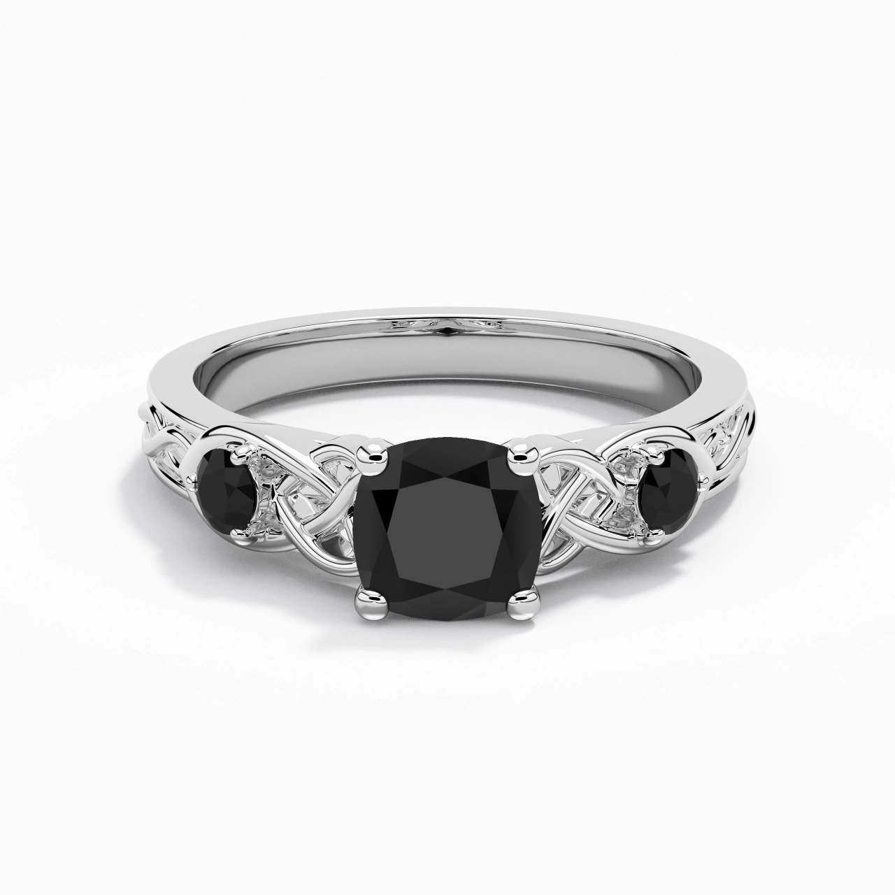 Vintage Unique Cushion 1.50ct Cubic Zirconia Engagement Ring