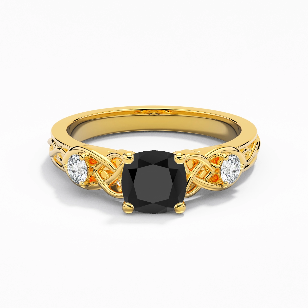 Vintage Unique Cushion 1.50ct Cubic Zirconia Engagement Ring