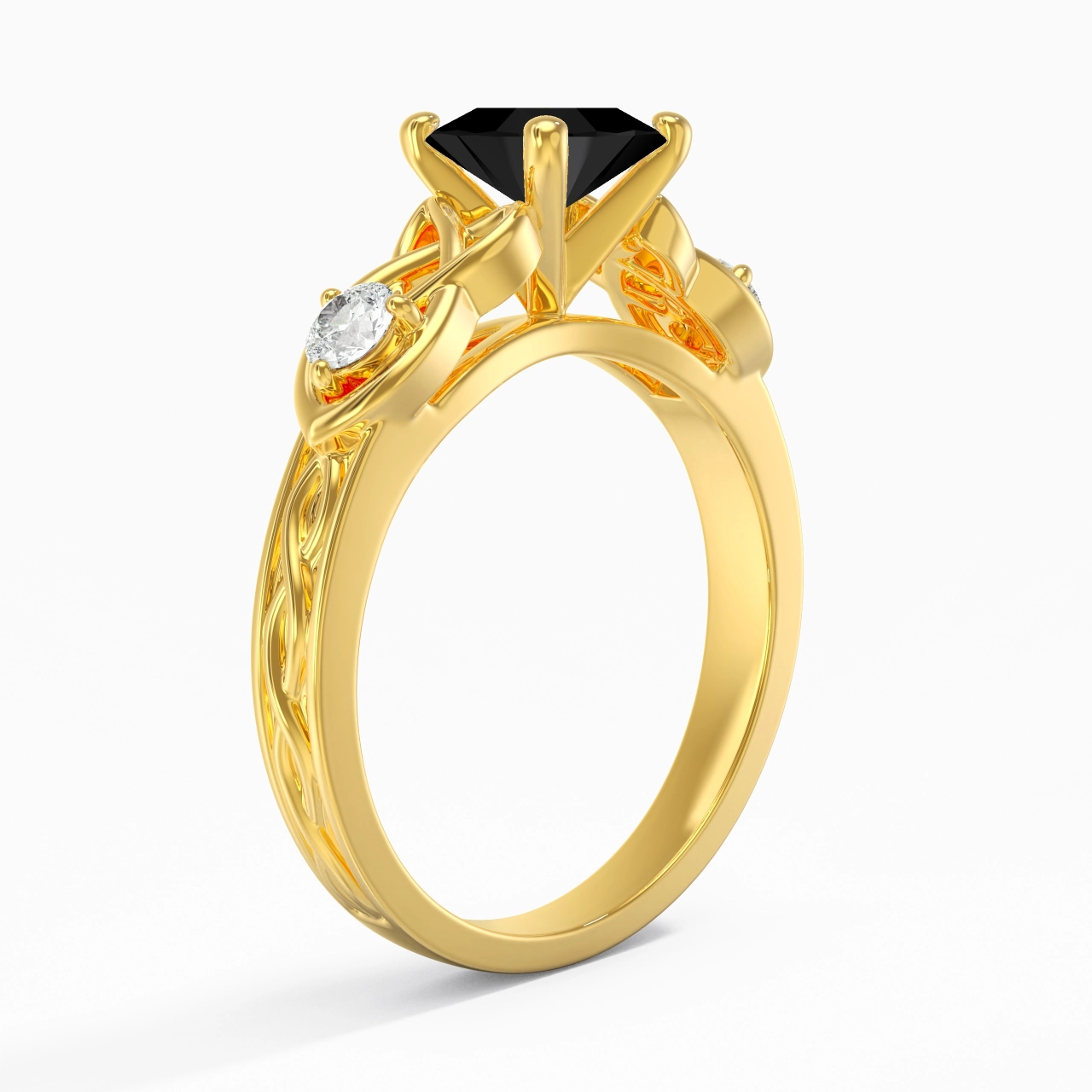 Vintage Unique Cushion 1.50ct Cubic Zirconia Engagement Ring