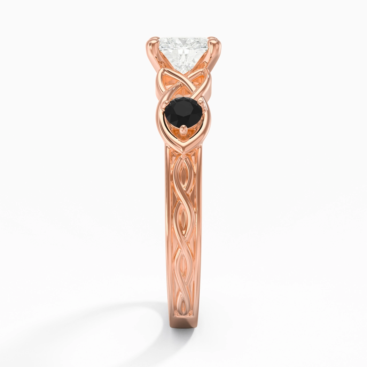 Vintage Unique Cushion 1.50ct Cubic Zirconia Engagement Ring