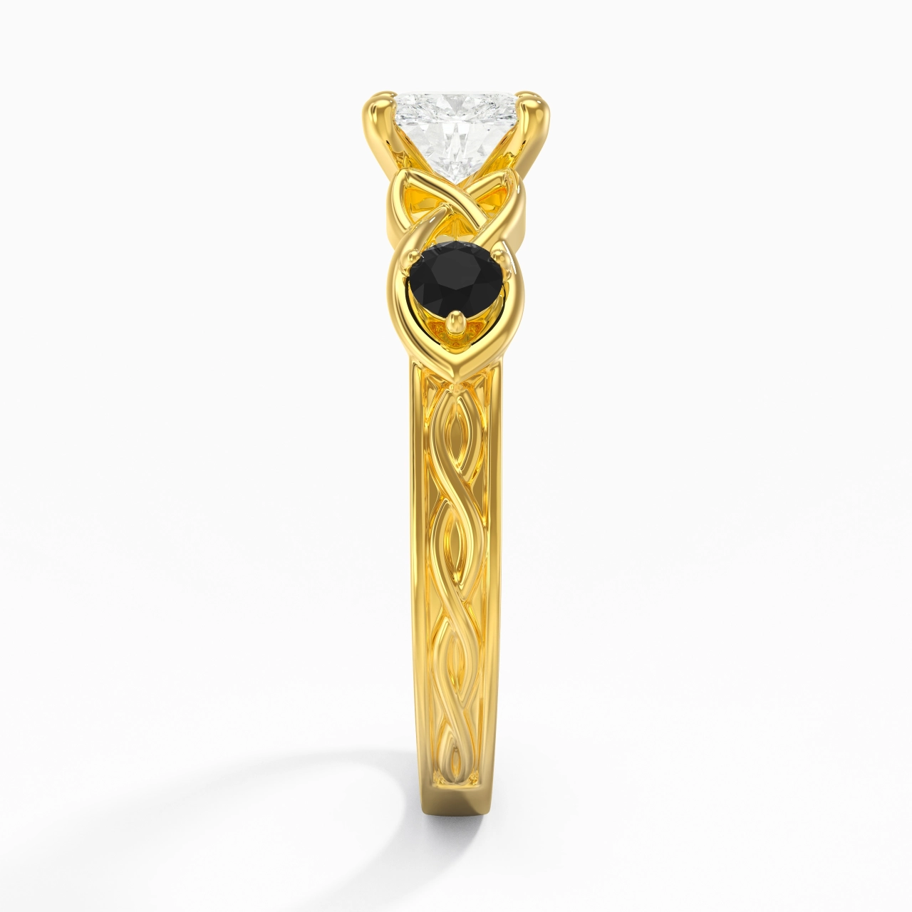 Vintage Unique Cushion 1.50ct Cubic Zirconia Engagement Ring