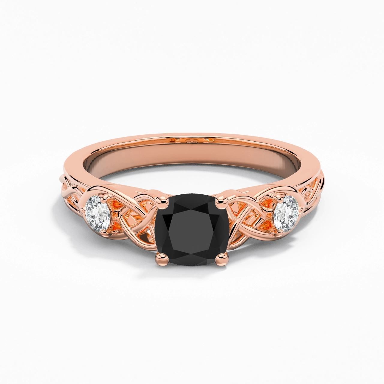 Vintage Unique Cushion 1.00ct Cubic Zirconia Engagement Ring