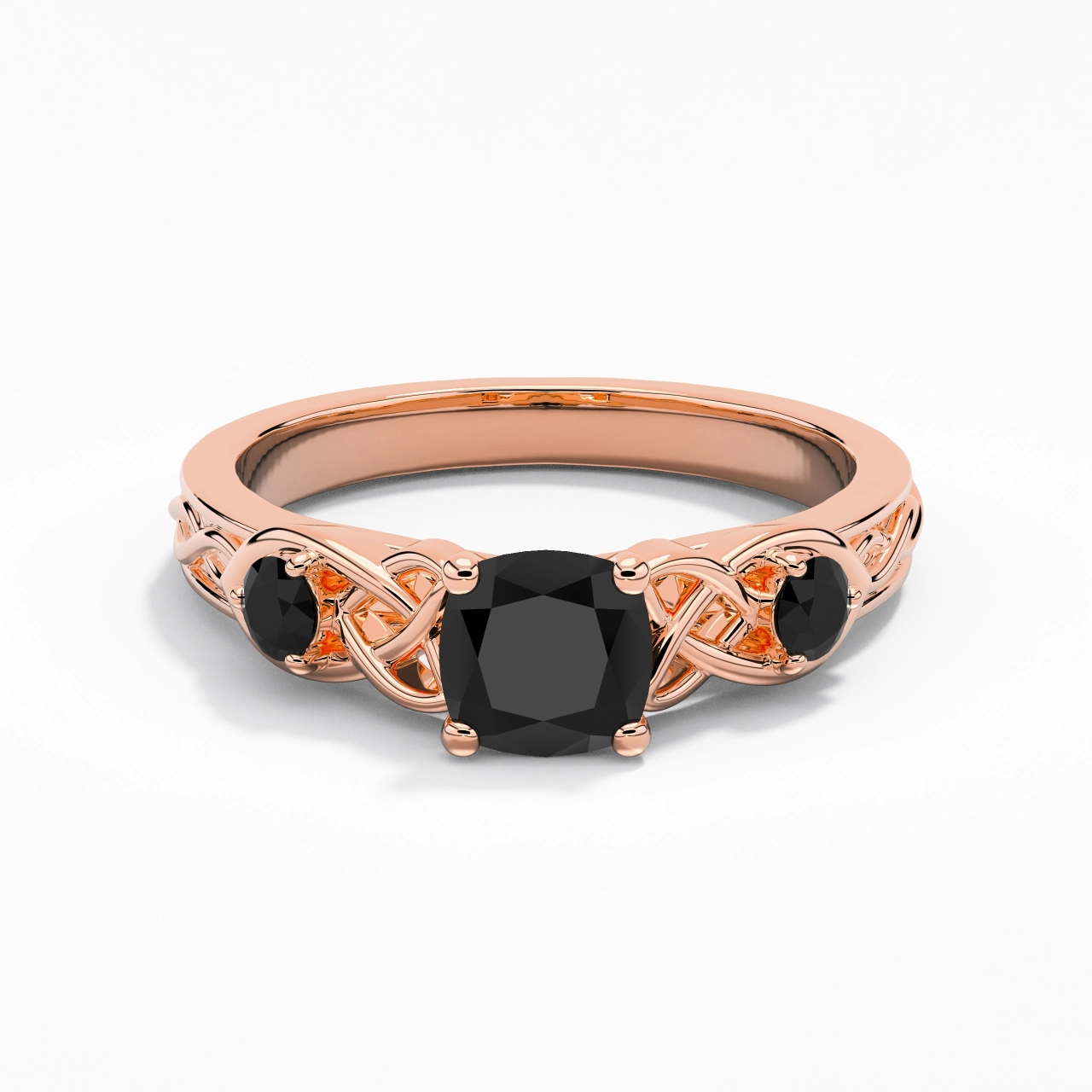 Vintage Unique Cushion 1.00ct Cubic Zirconia Engagement Ring