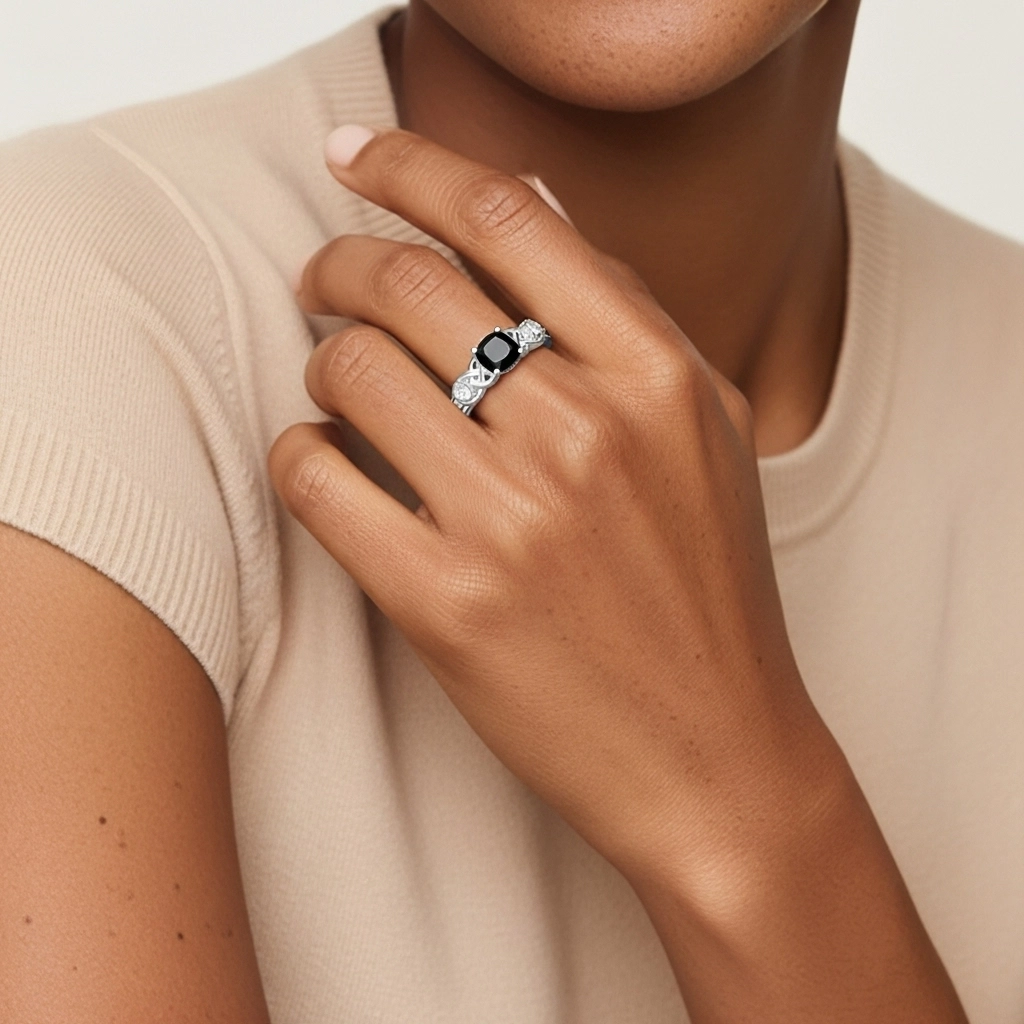 Vintage Unique Cushion 2.00ct Cubic Zirconia Engagement Ring