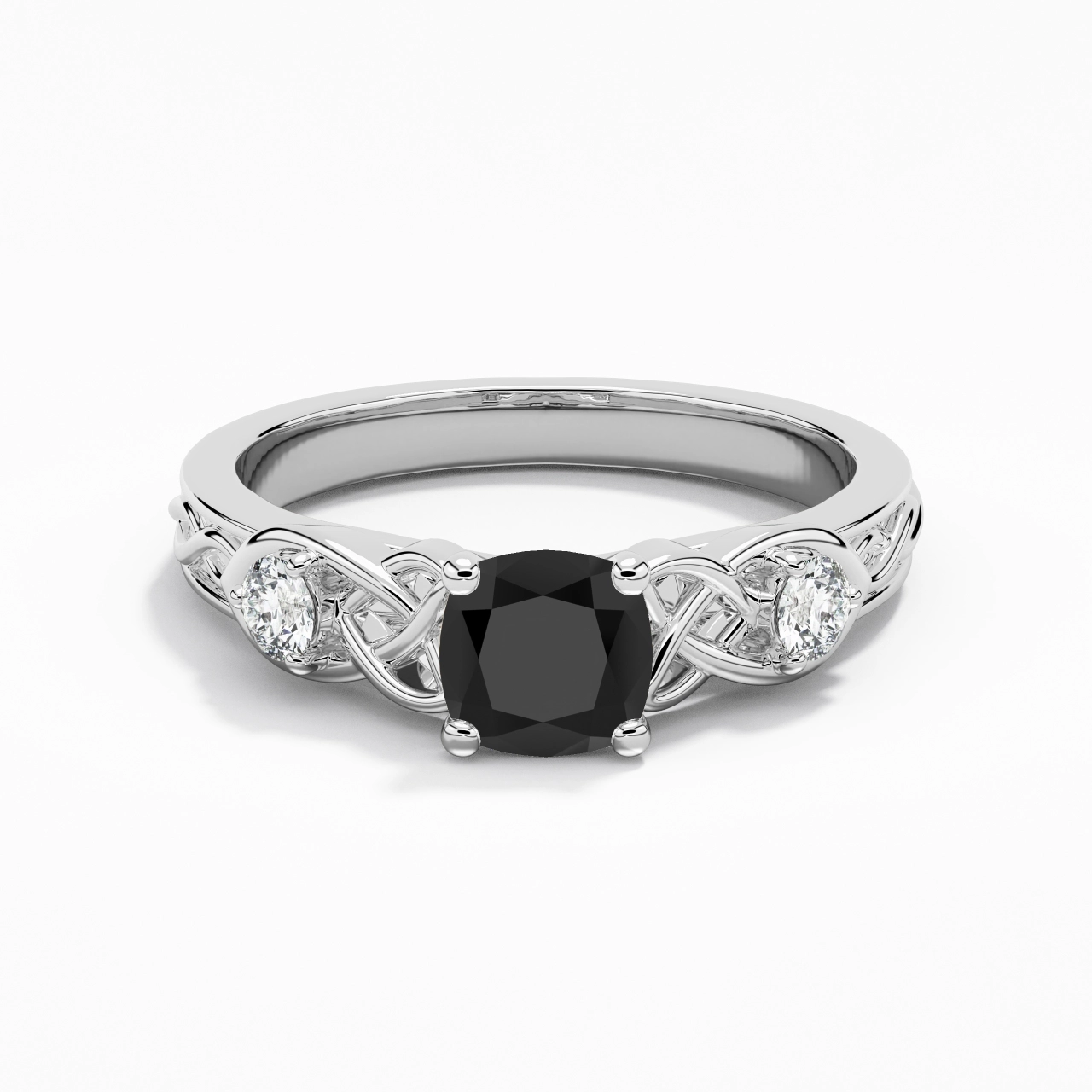 Vintage Unique Cushion 1.00ct Cubic Zirconia Engagement Ring