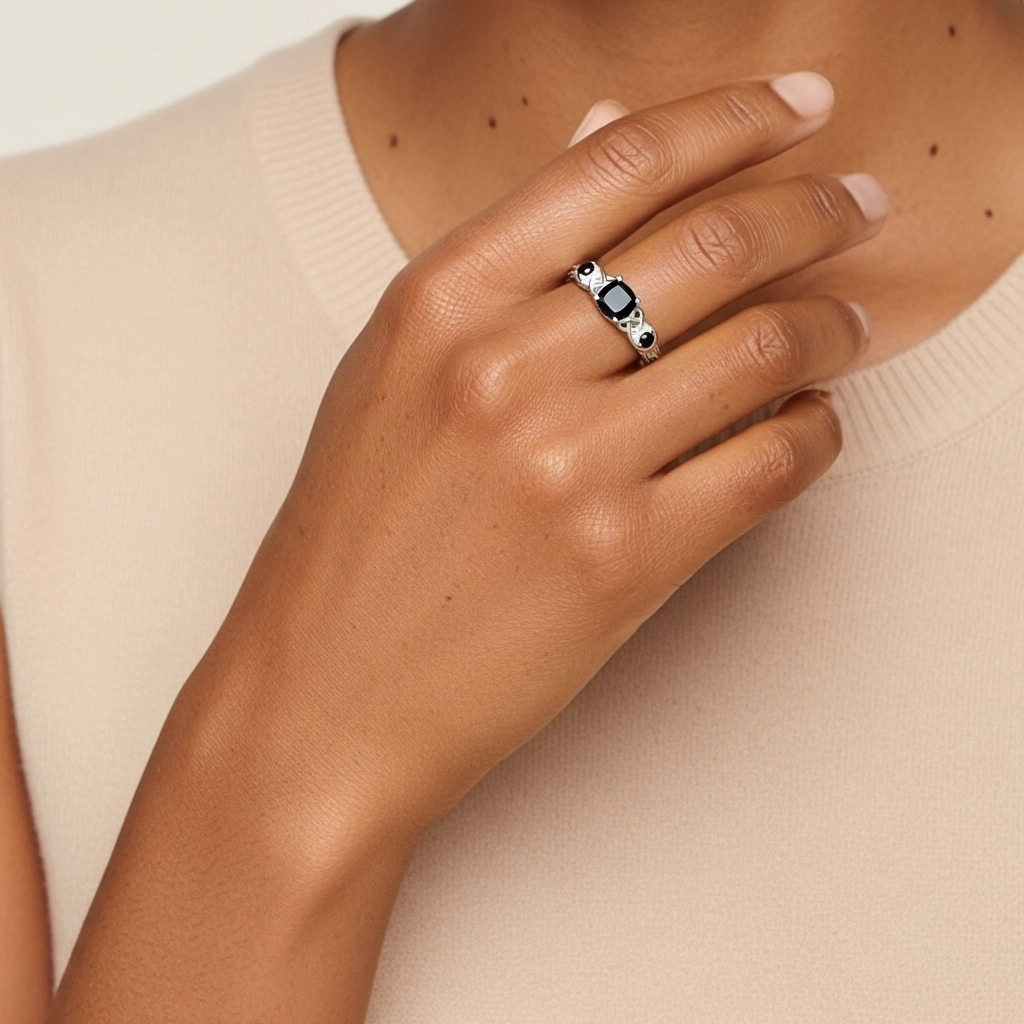 Vintage Unique Cushion 1.00ct Cubic Zirconia Engagement Ring