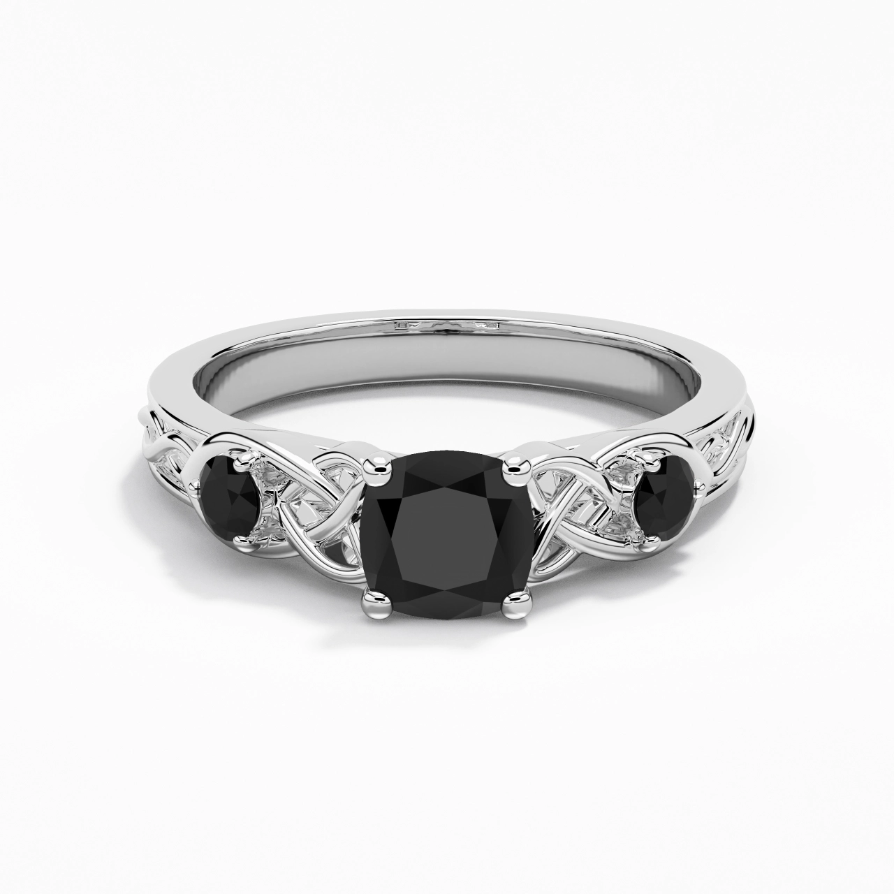 Vintage Unique Cushion 1.00ct Cubic Zirconia Engagement Ring