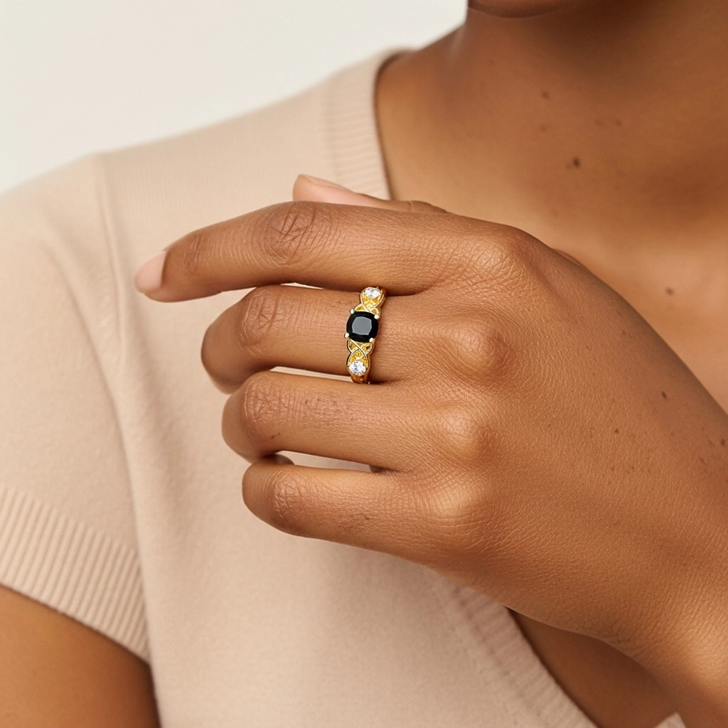 Vintage Unique Cushion 1.00ct Cubic Zirconia Engagement Ring