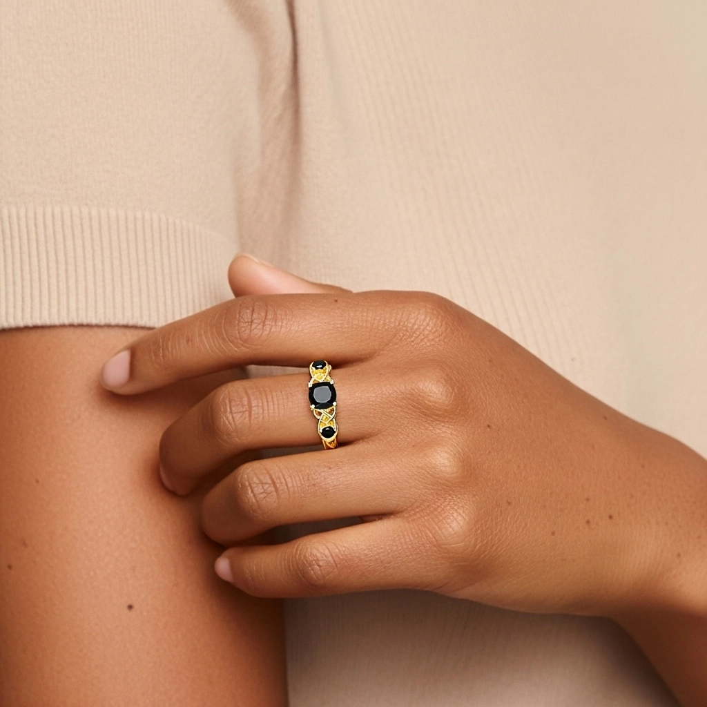 Vintage Unique Cushion 1.00ct Cubic Zirconia Engagement Ring