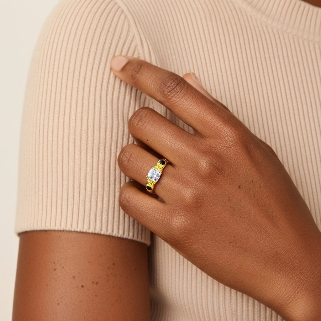 Vintage Unique Cushion 2.00ct Cubic Zirconia Engagement Ring