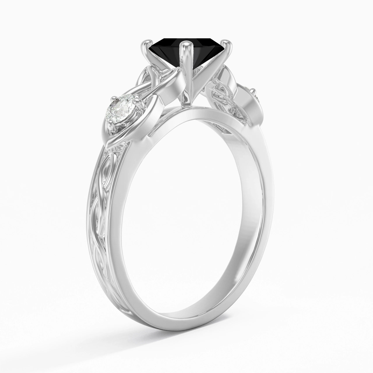 Vintage Unique Cushion 1.00ct Cubic Zirconia Engagement Ring