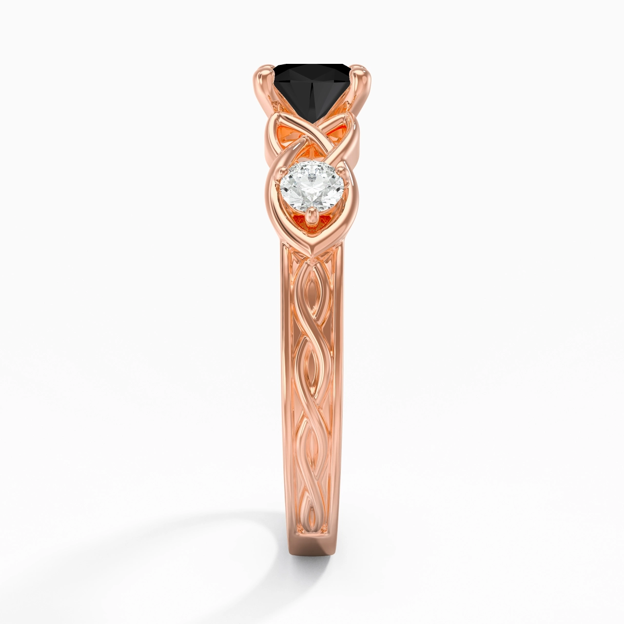 Vintage Unique Cushion 1.00ct Cubic Zirconia Engagement Ring